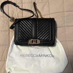 Rebecca Minkoff crossbody bag,Black,gold hardware